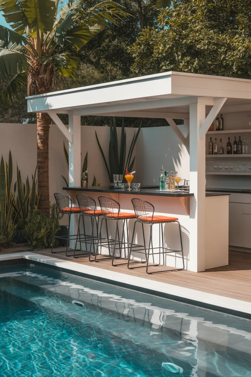 Build a Swim Up Style Bar Area