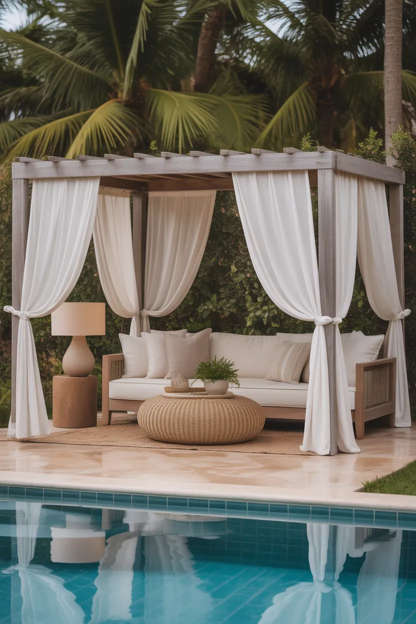 Create a Cabana Feel With Outdoor Curtains