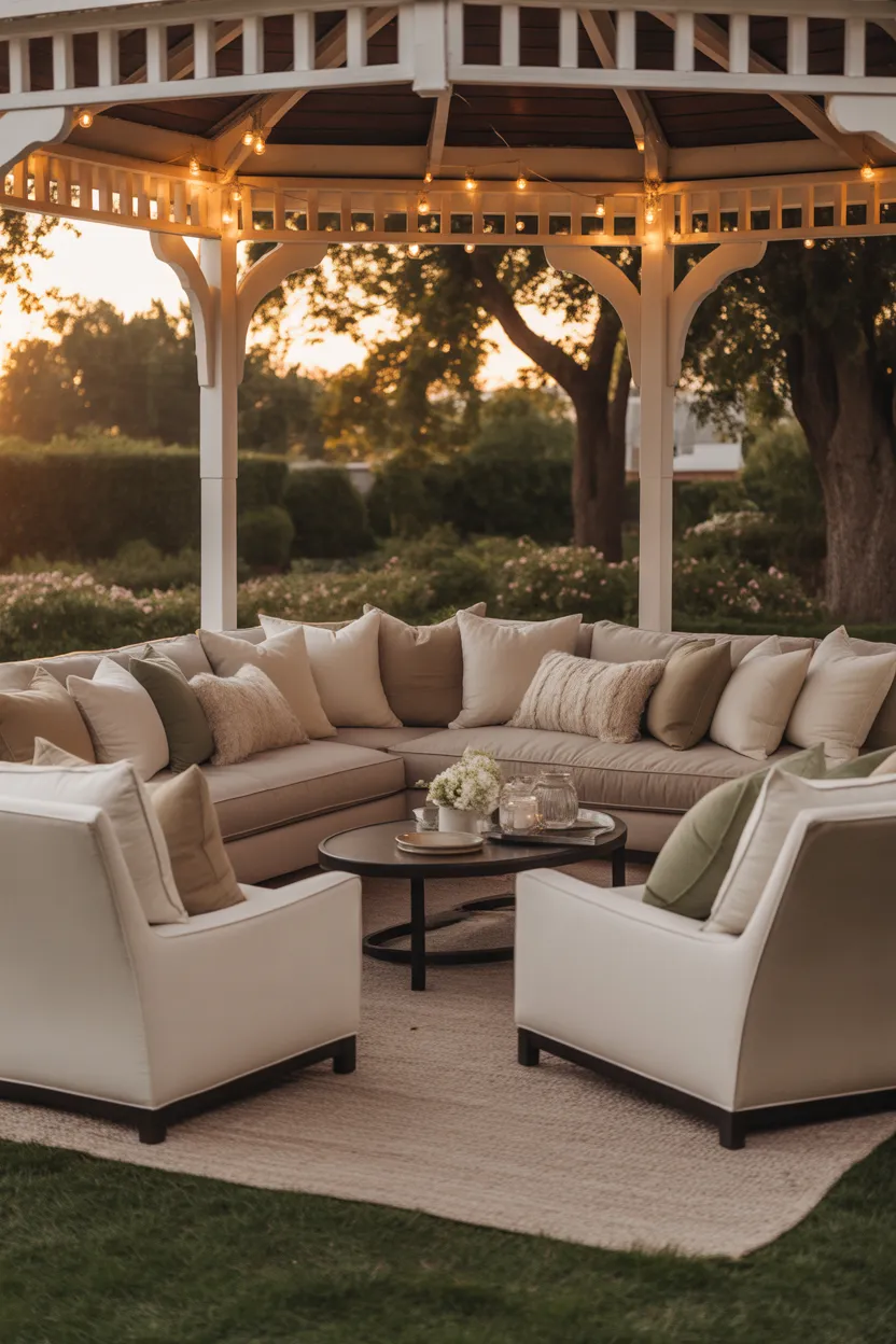 Create a Lounge Area With Cushioned Seating