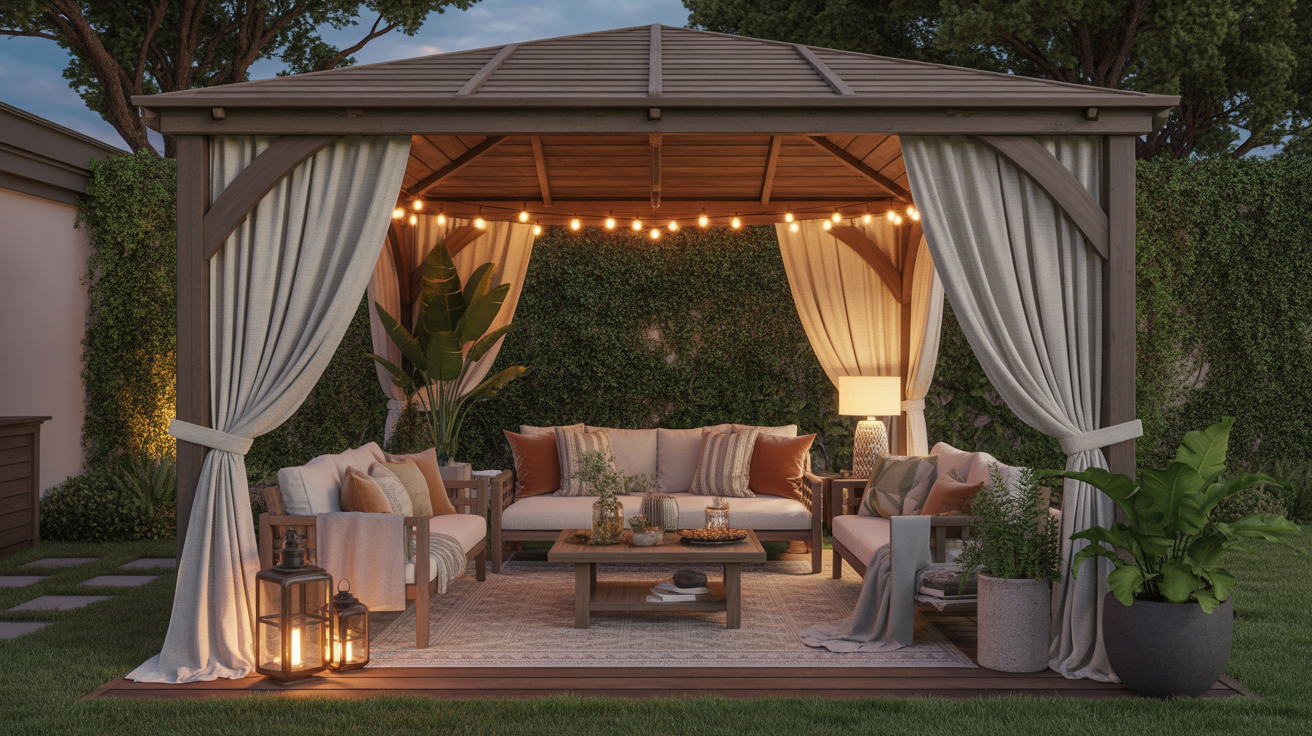 22 Gazebo Decorating Ideas 2026 for a Cozy Backyard