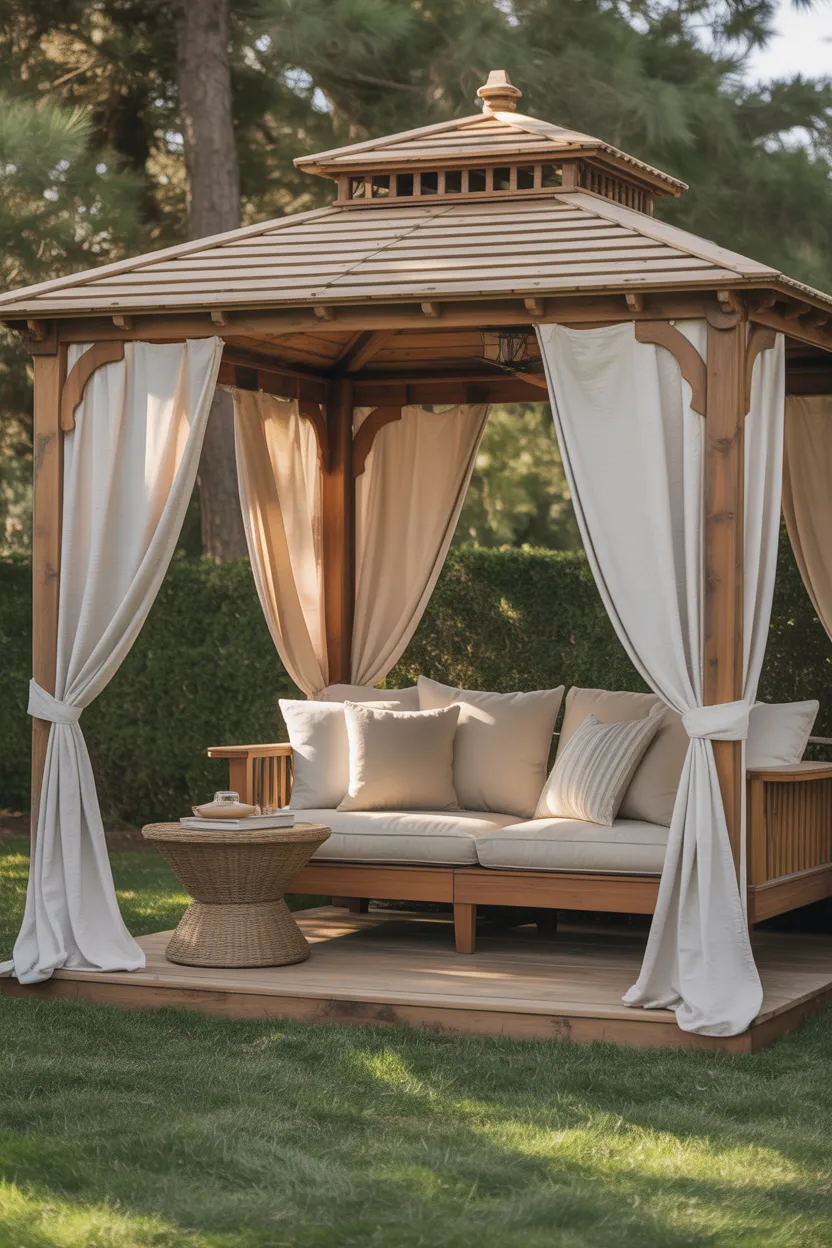 Layer Outdoor Curtains for Softness and Privacy