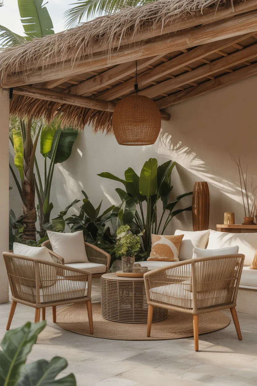 Thatched Roof Pergola