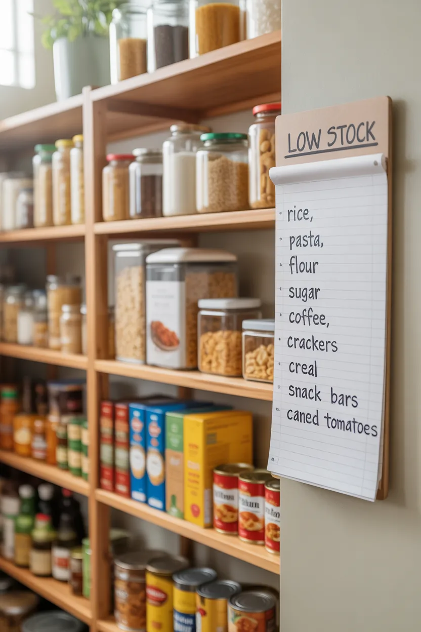 Add a Pantry Inventory Pad or Note