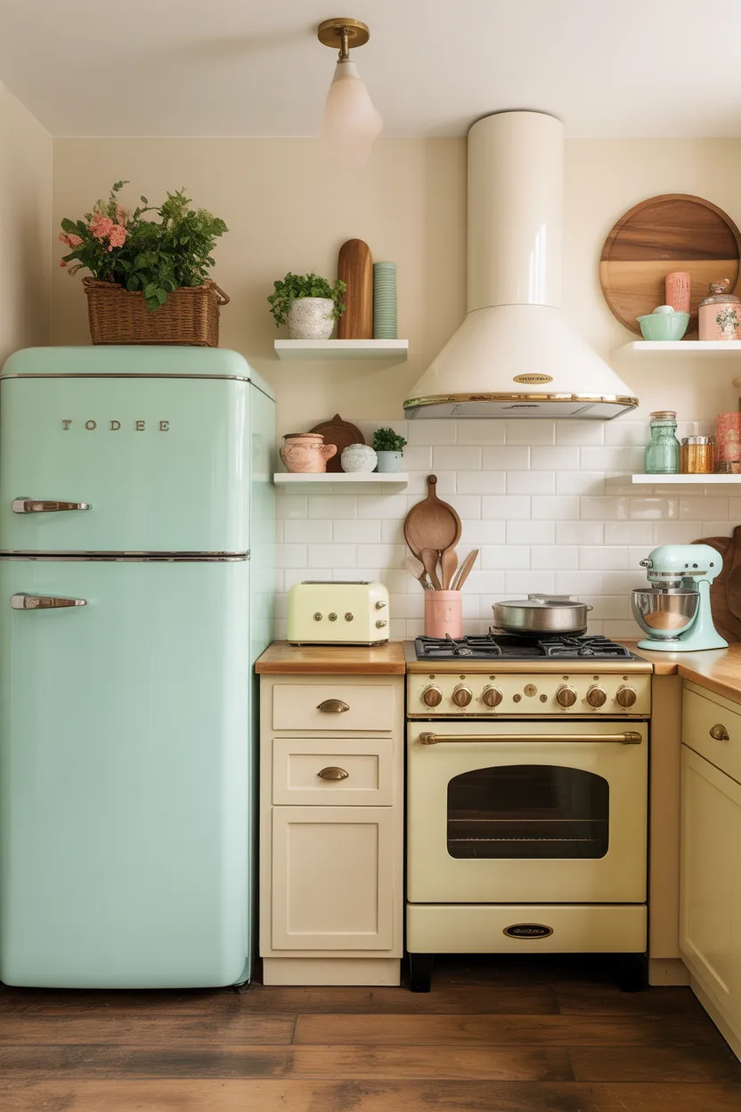 Bring Back Retro Appliances in Soft Colors