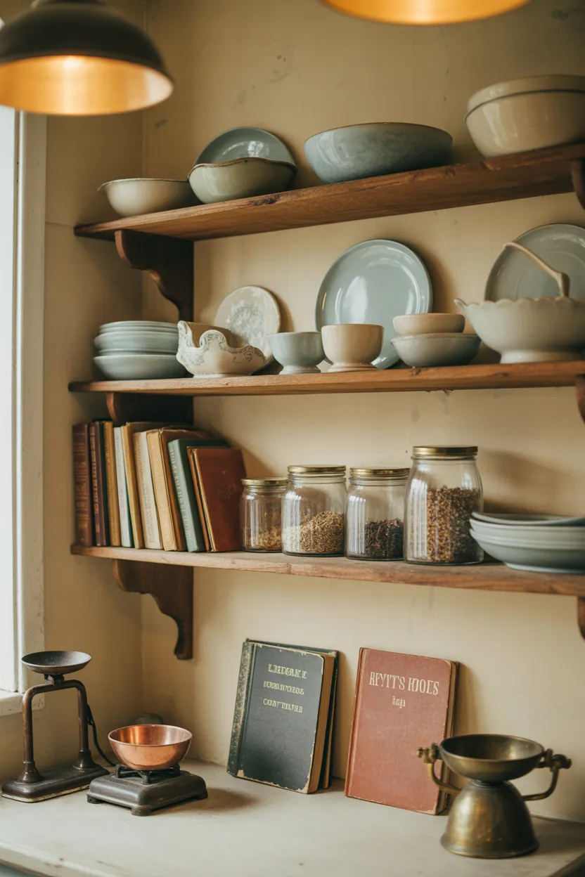 Choose Open Shelves for Collected Charm