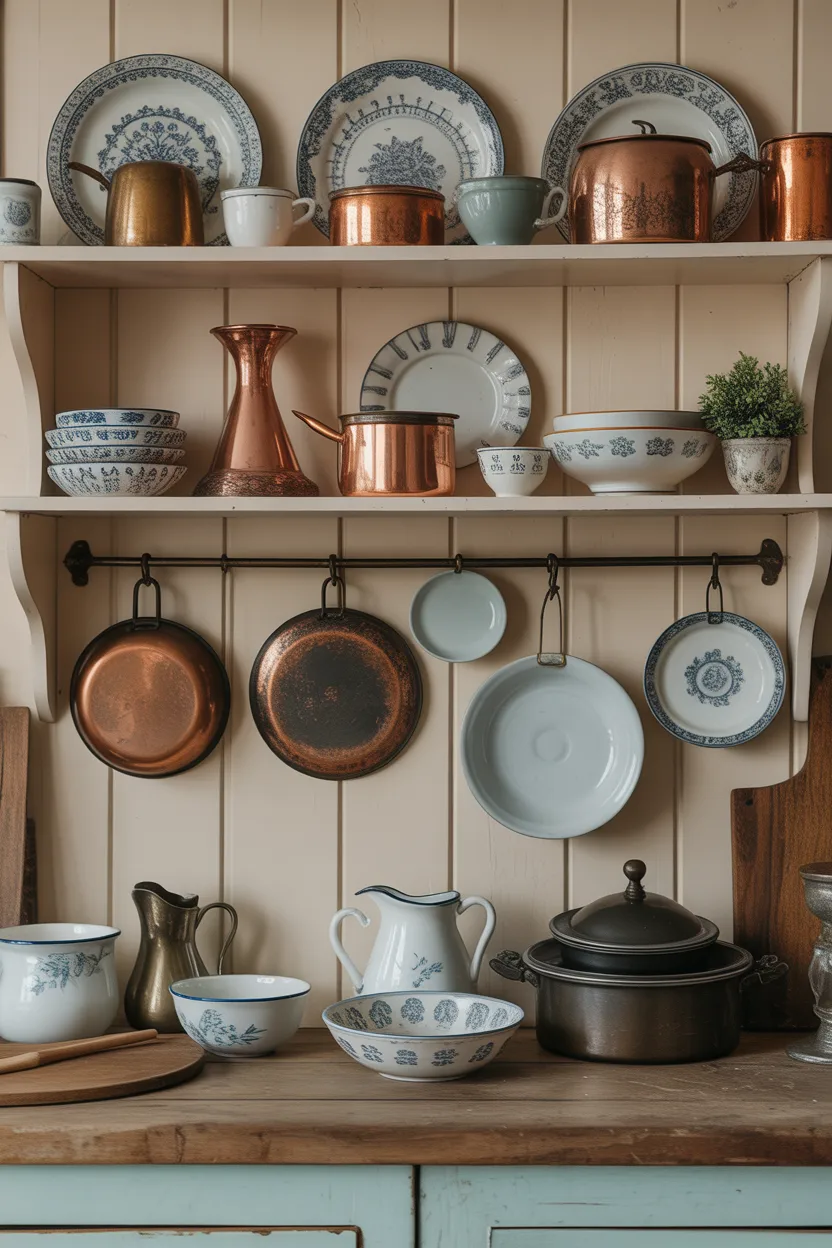 Display Vintage Dishes and Cookware