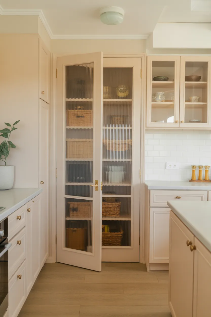 Glass Frosted Hidden Pantry Door