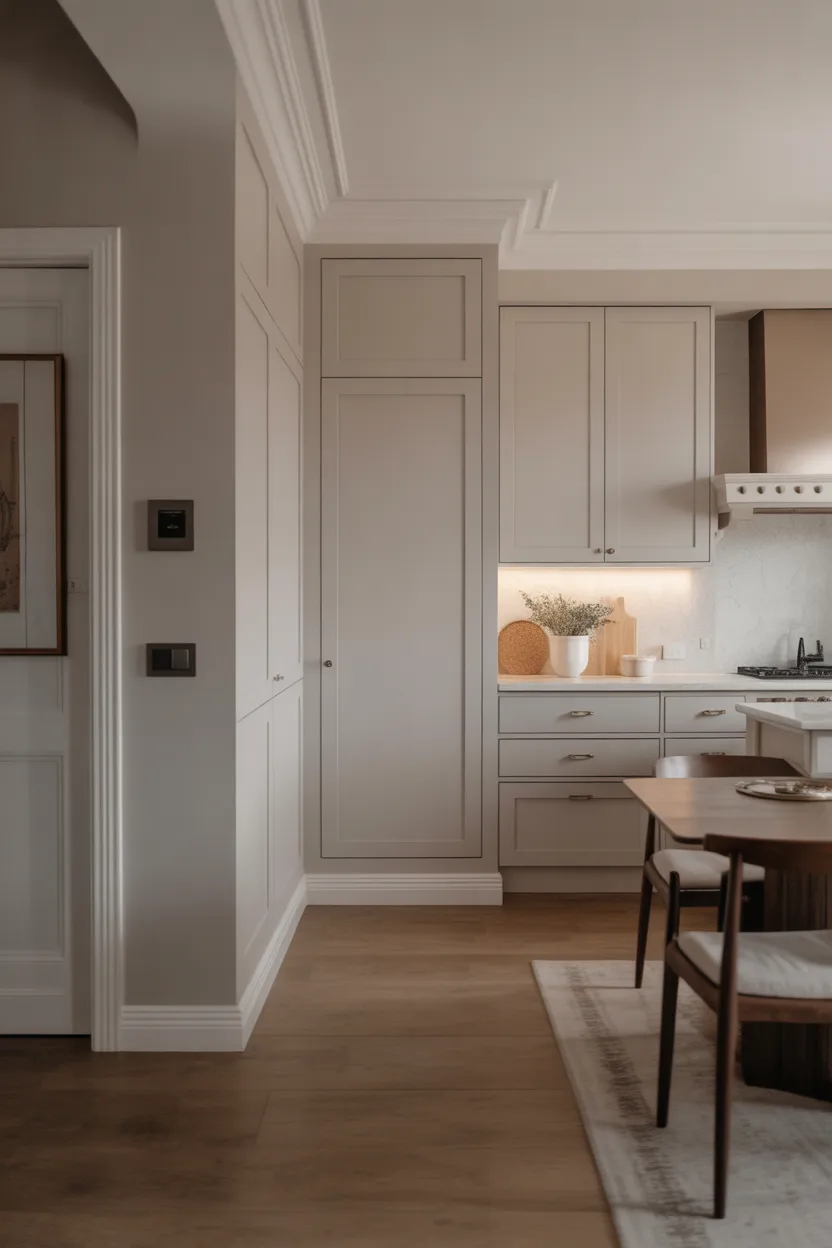 Hidden Pantry Behind A Dining Room Wall