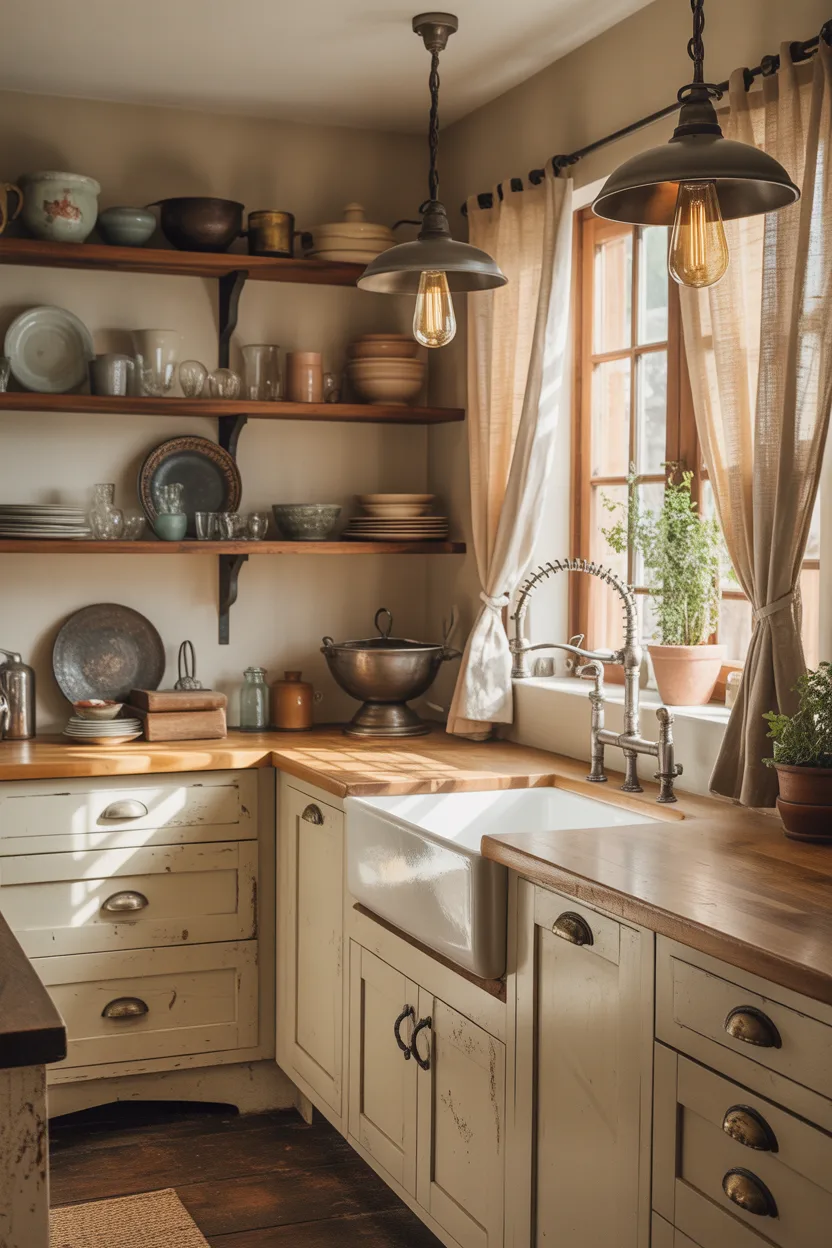 Mix Brass and Aged Metal Finishes