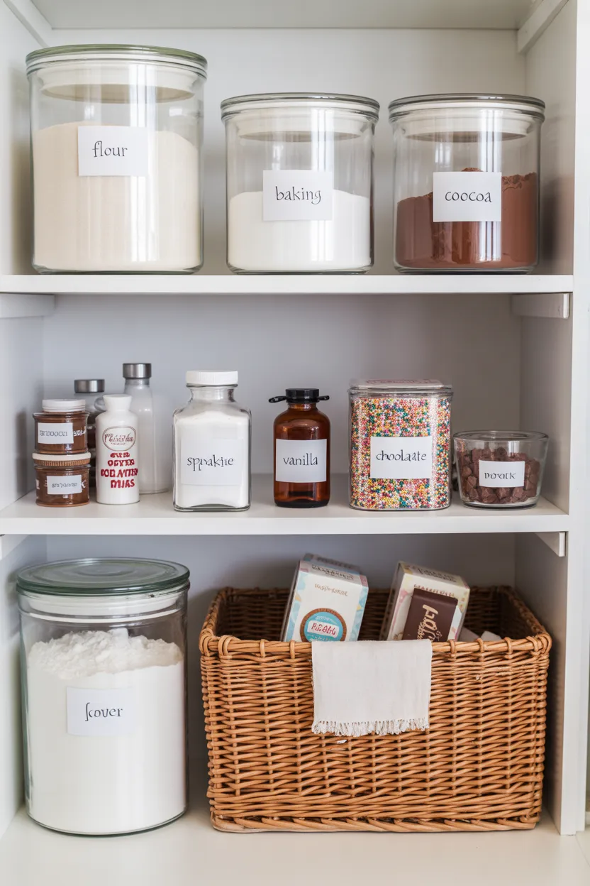 Organize Baking Ingredients Like a Mini Station