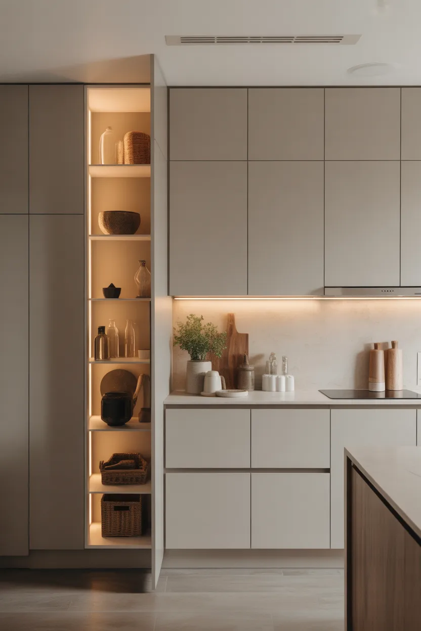 Push To Open Hidden Pantry
