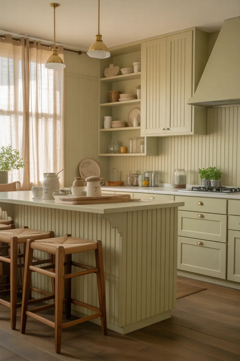 Use Beadboard on Walls or Island Panels