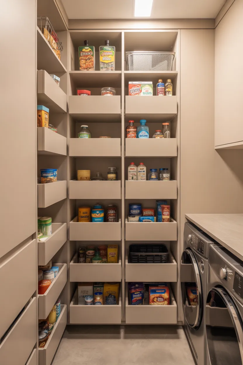 Use Pull Out Pantry Drawers