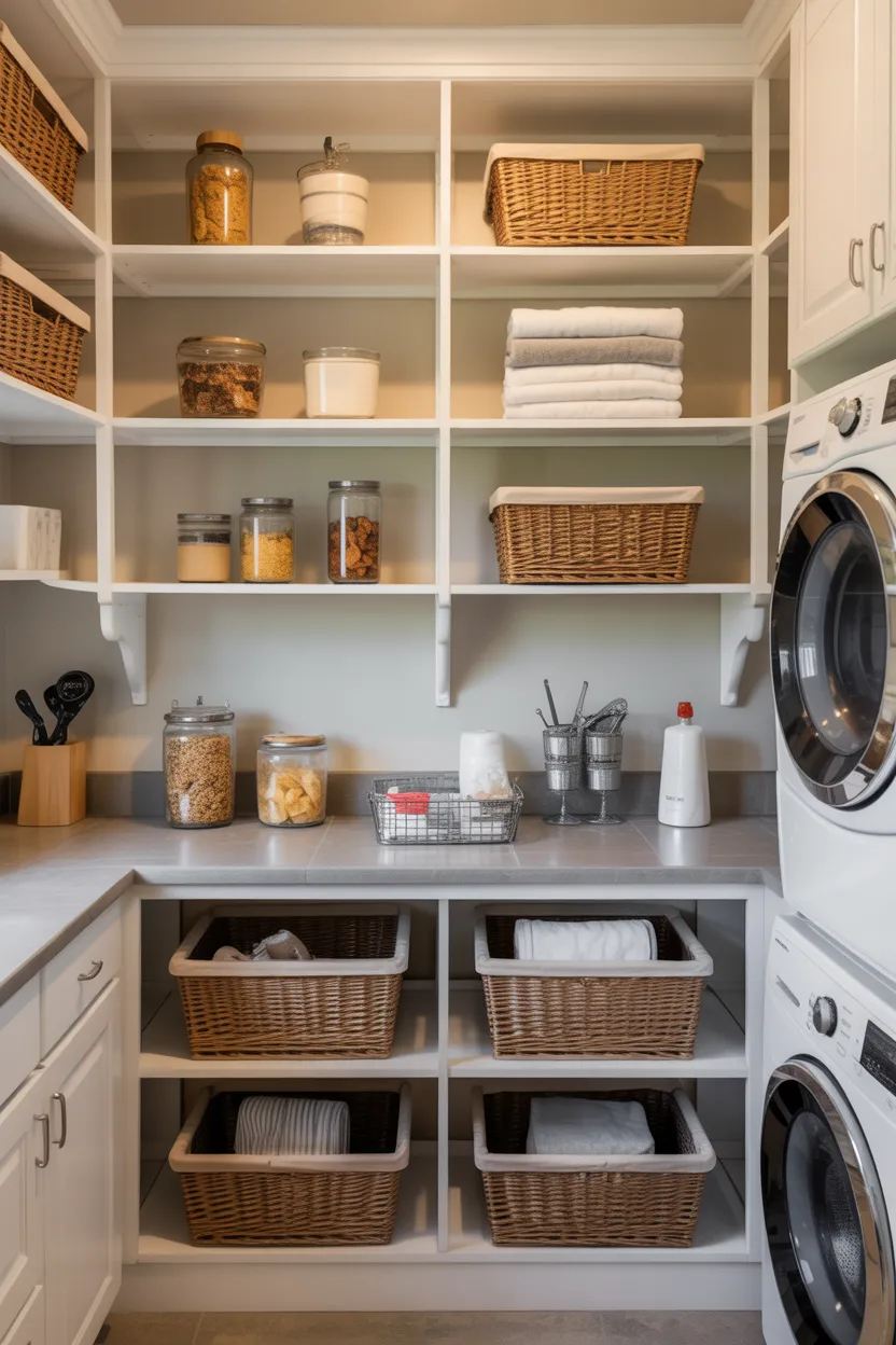 Use Under Shelf Baskets and Shelf Risers