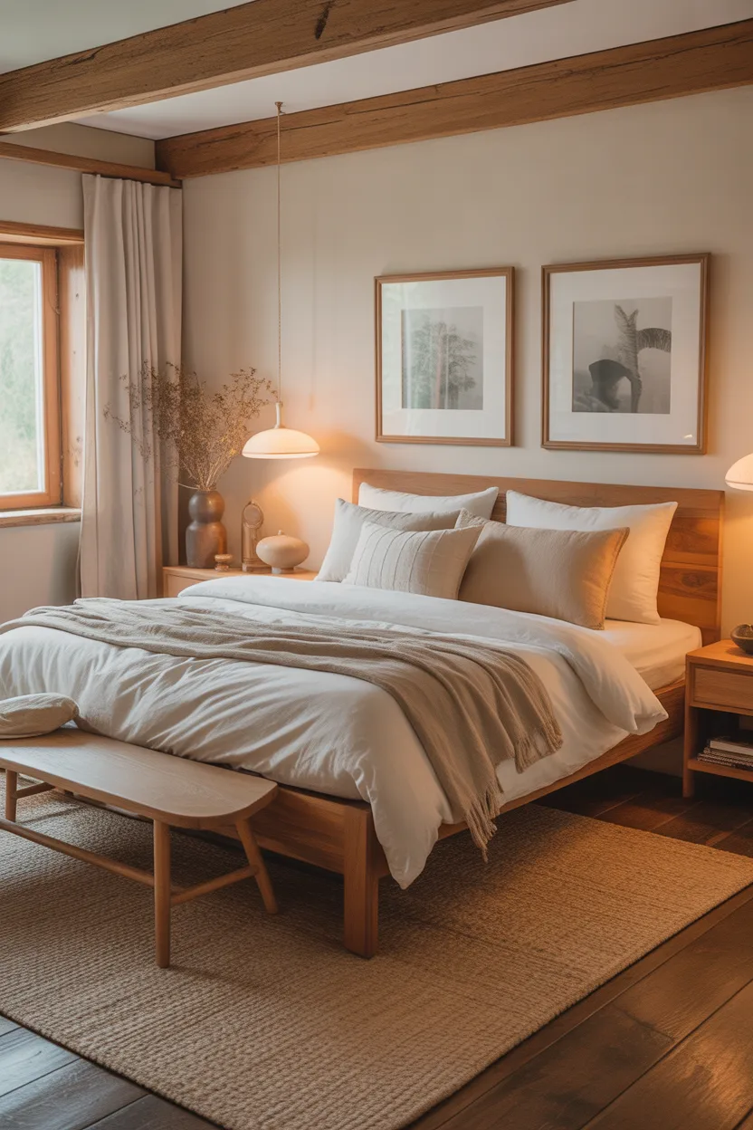 Use Wood Tones to Warm Up the Space