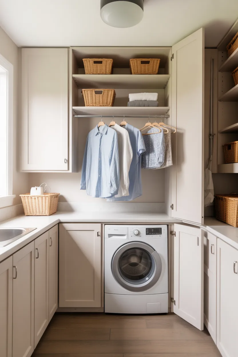 Use a Fold Down Drying Rack