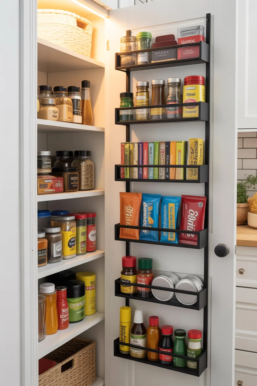 Use the Door for Slim Pantry Foods