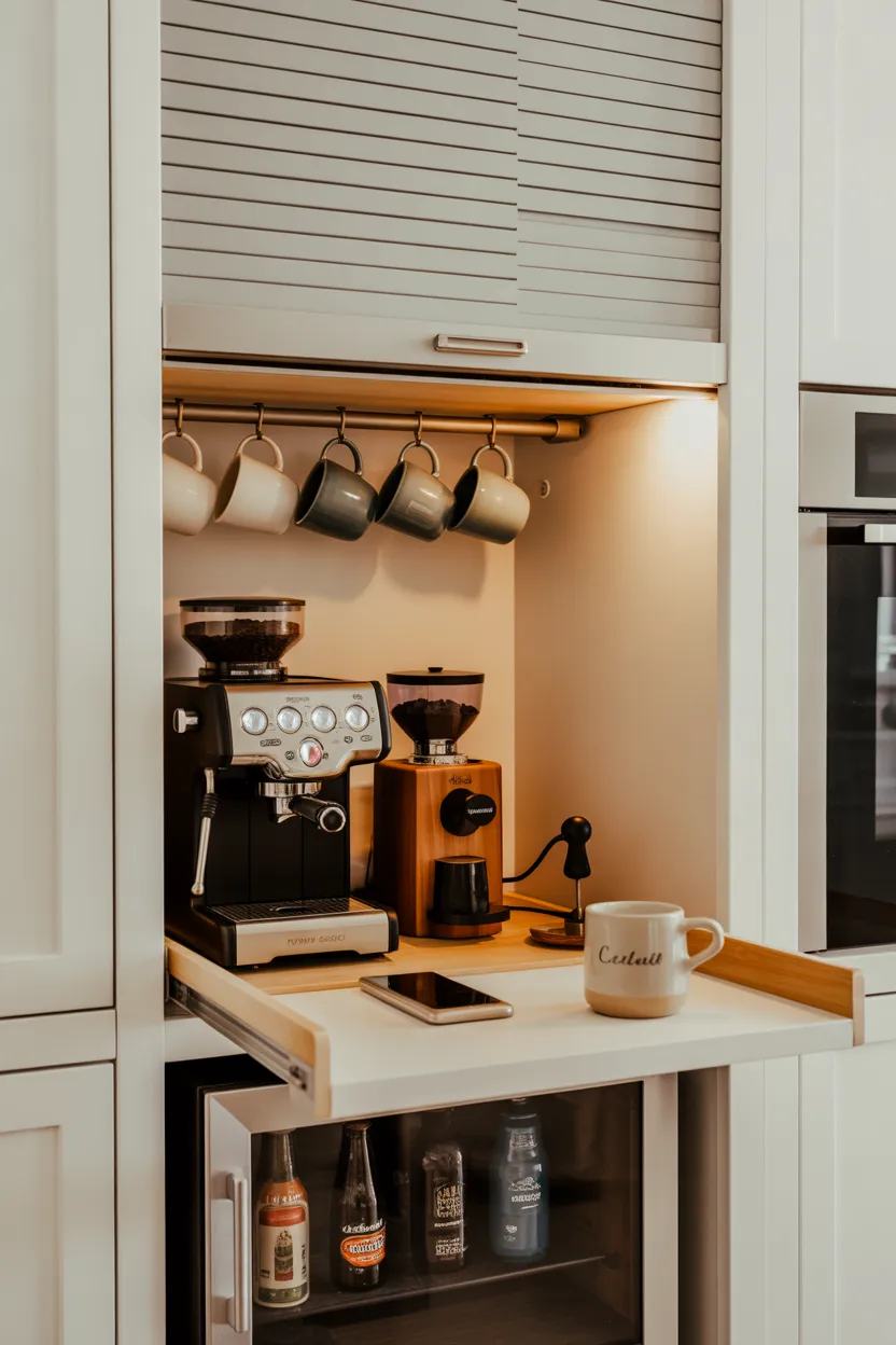 Built In Coffee and Beverage Stations