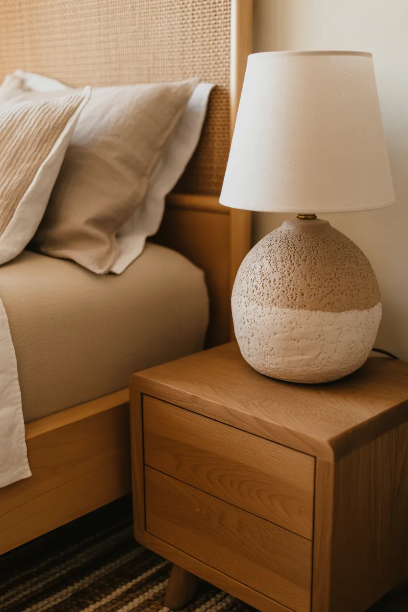 Ceramic Lamps with Handmade Texture