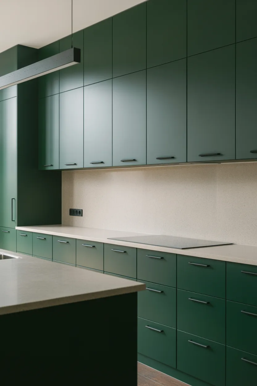 Dark Green with Black Hardware