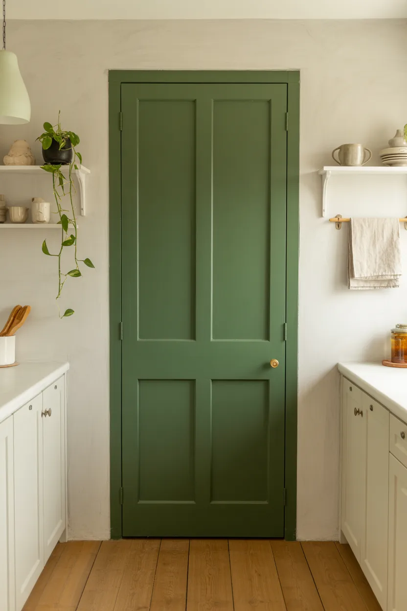 Fern Green Pantry Door