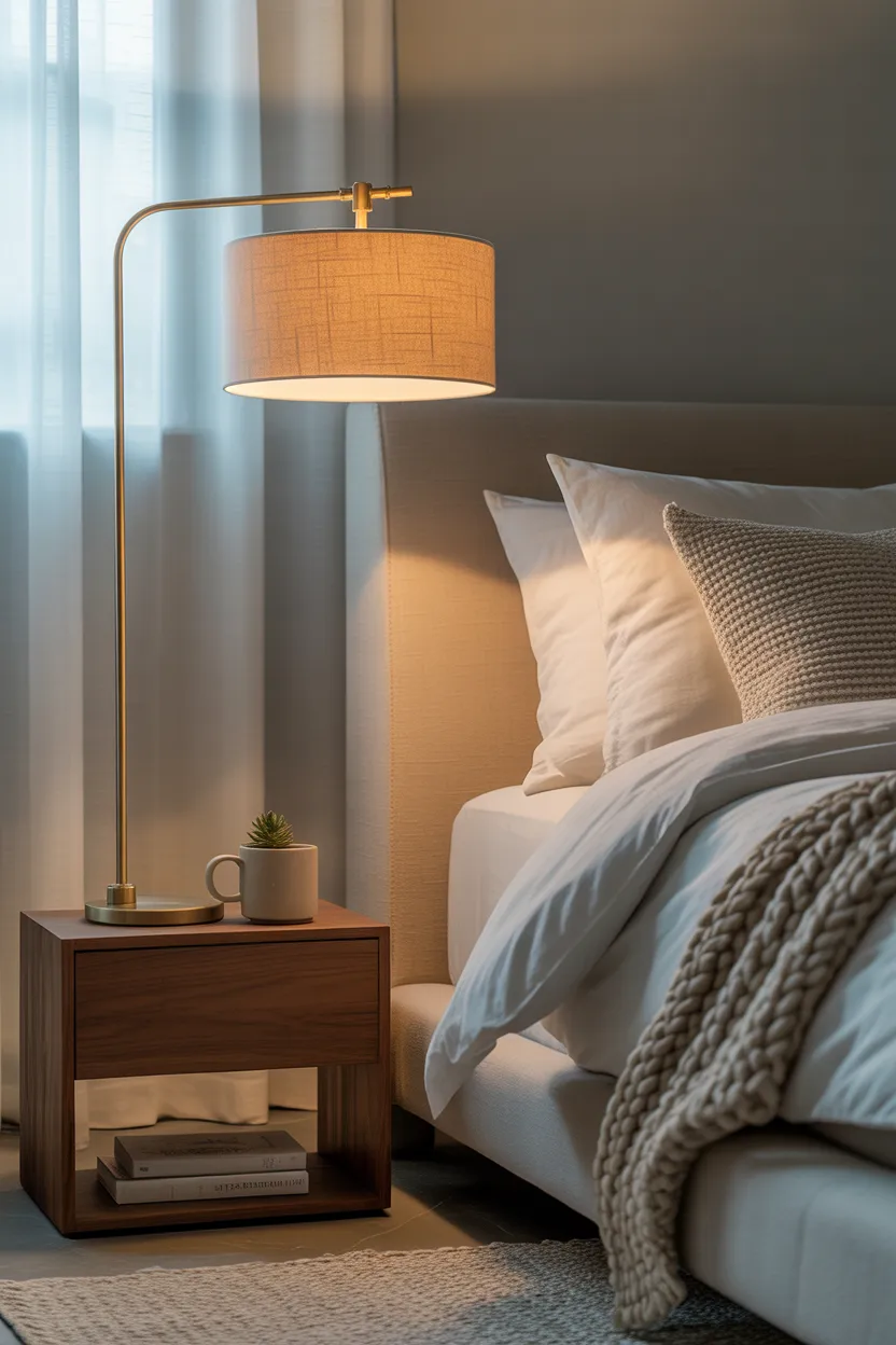 Floor Lamps Beside the Bed