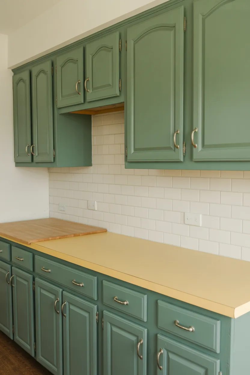 Green Paint, No New Cabinets