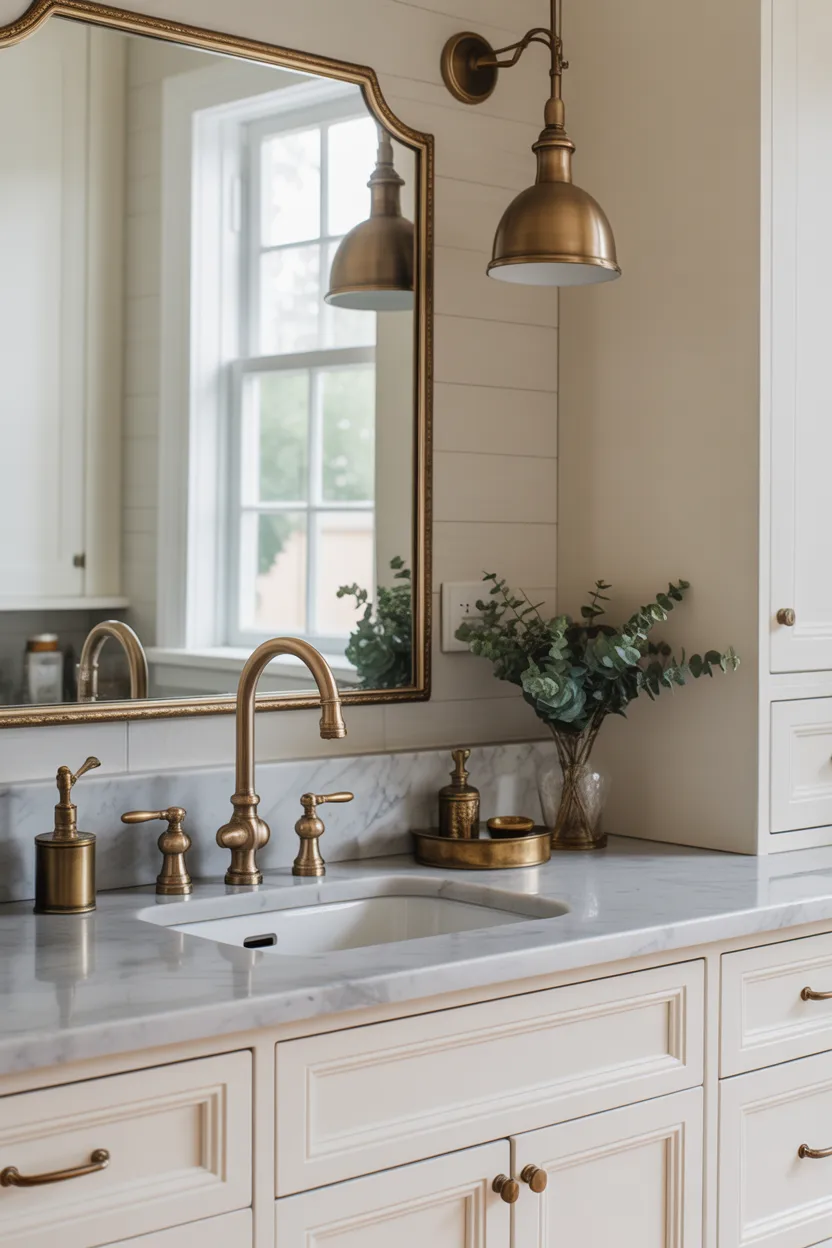 Mixed Metal Fixtures (Brass + Nickel)