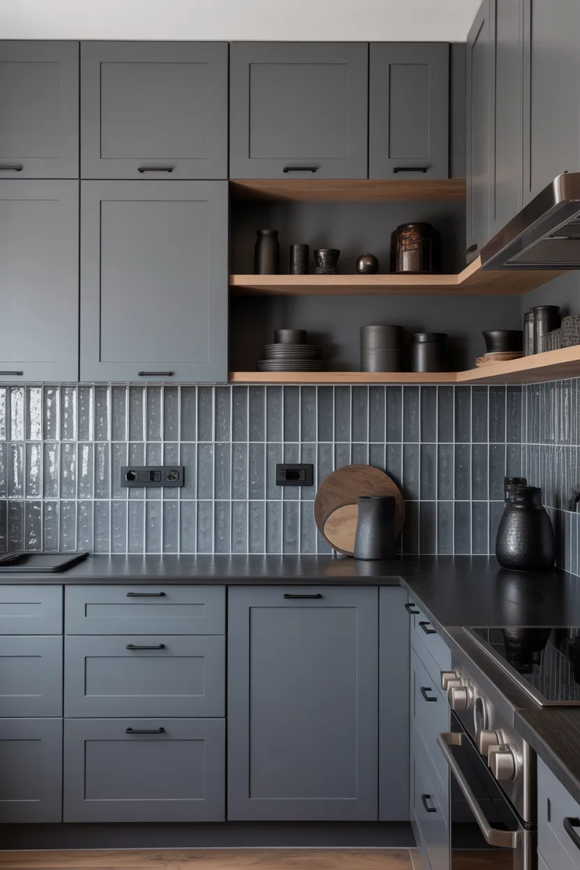 Monochrome Kitchens with Texture Play