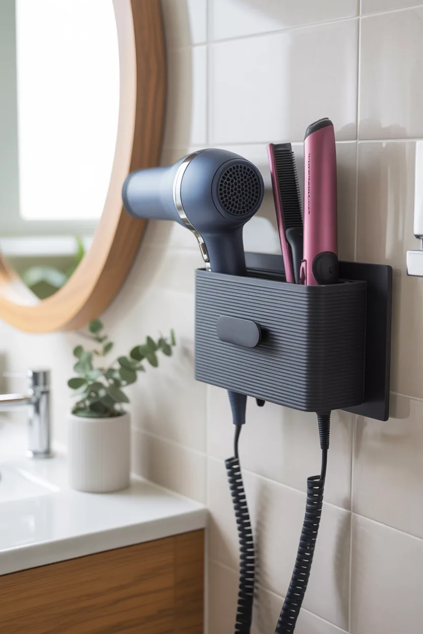 Mount a Hair Tool Holder Near an Outlet