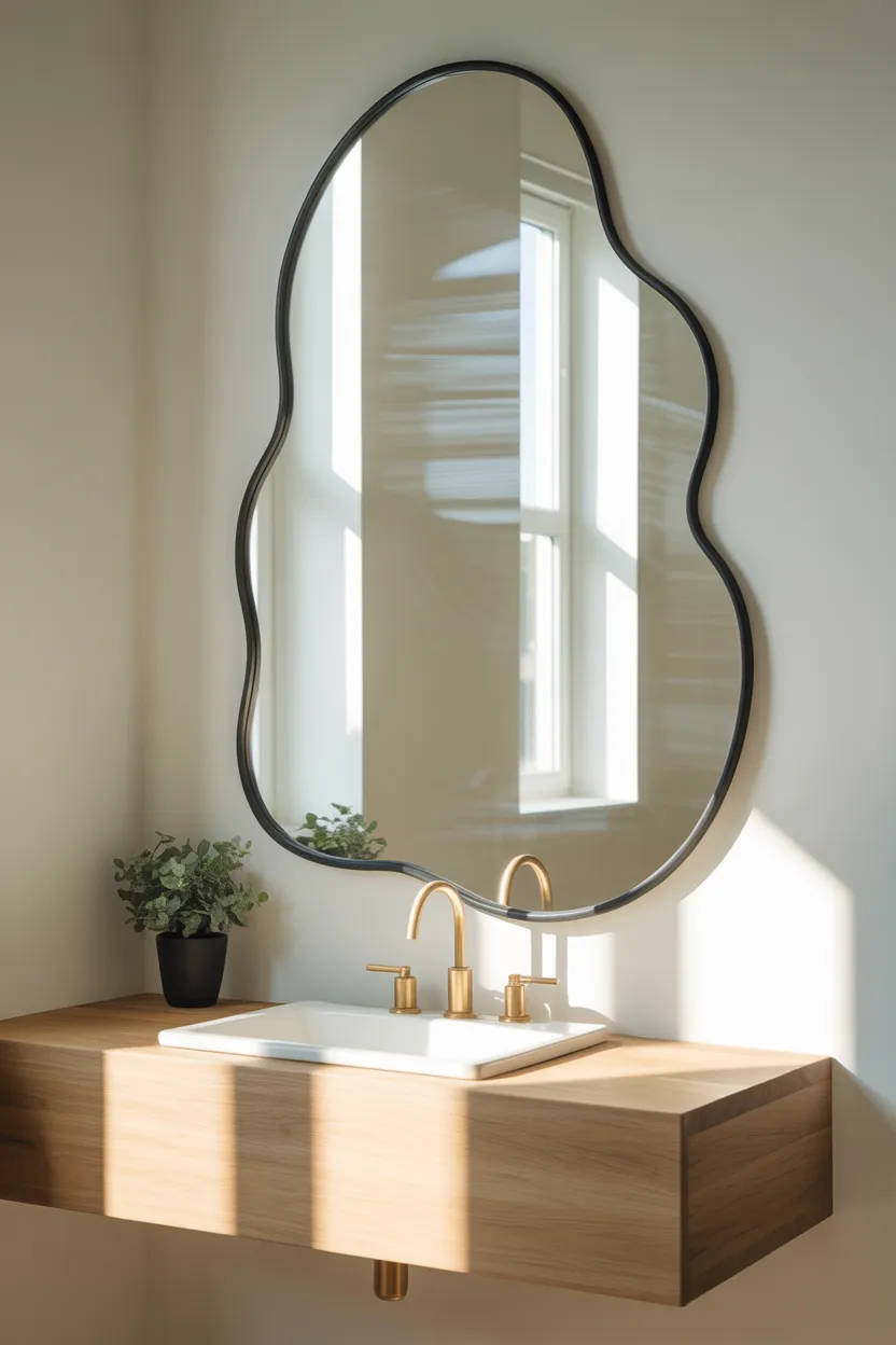 Oversized Asymmetrical Mirrors