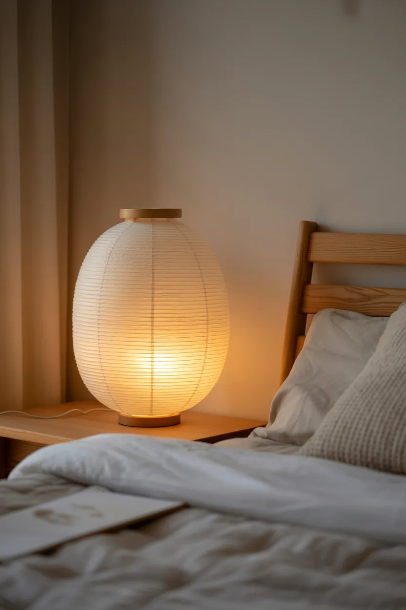 Paper Lantern Bedside Lamps