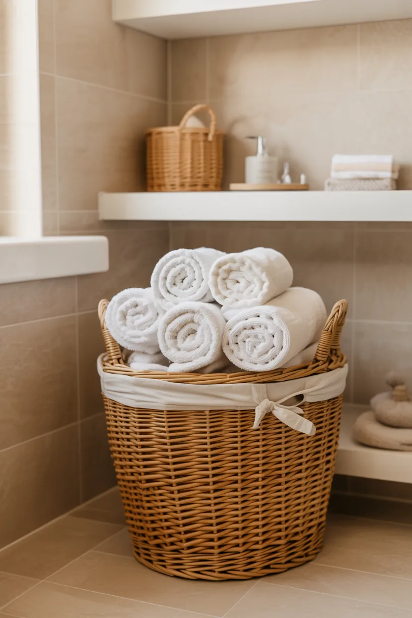Roll Your Towels Instead of Folding