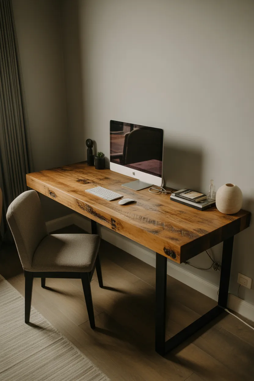 Rustic Modern Reclaimed Wood Desk