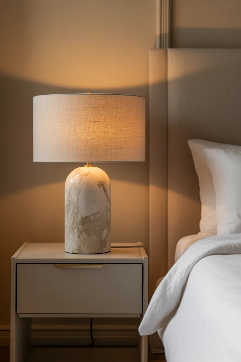 Stone Base Lamps