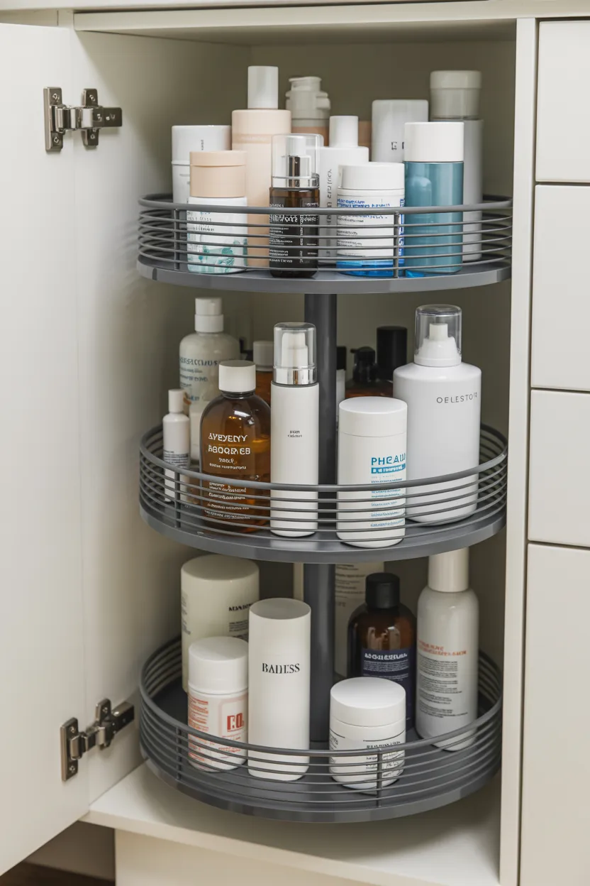 Try a Lazy Susan in Deep Cabinets