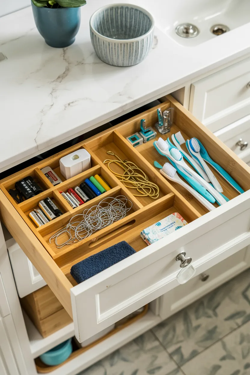 Use Drawer Dividers in Your Junk Drawer