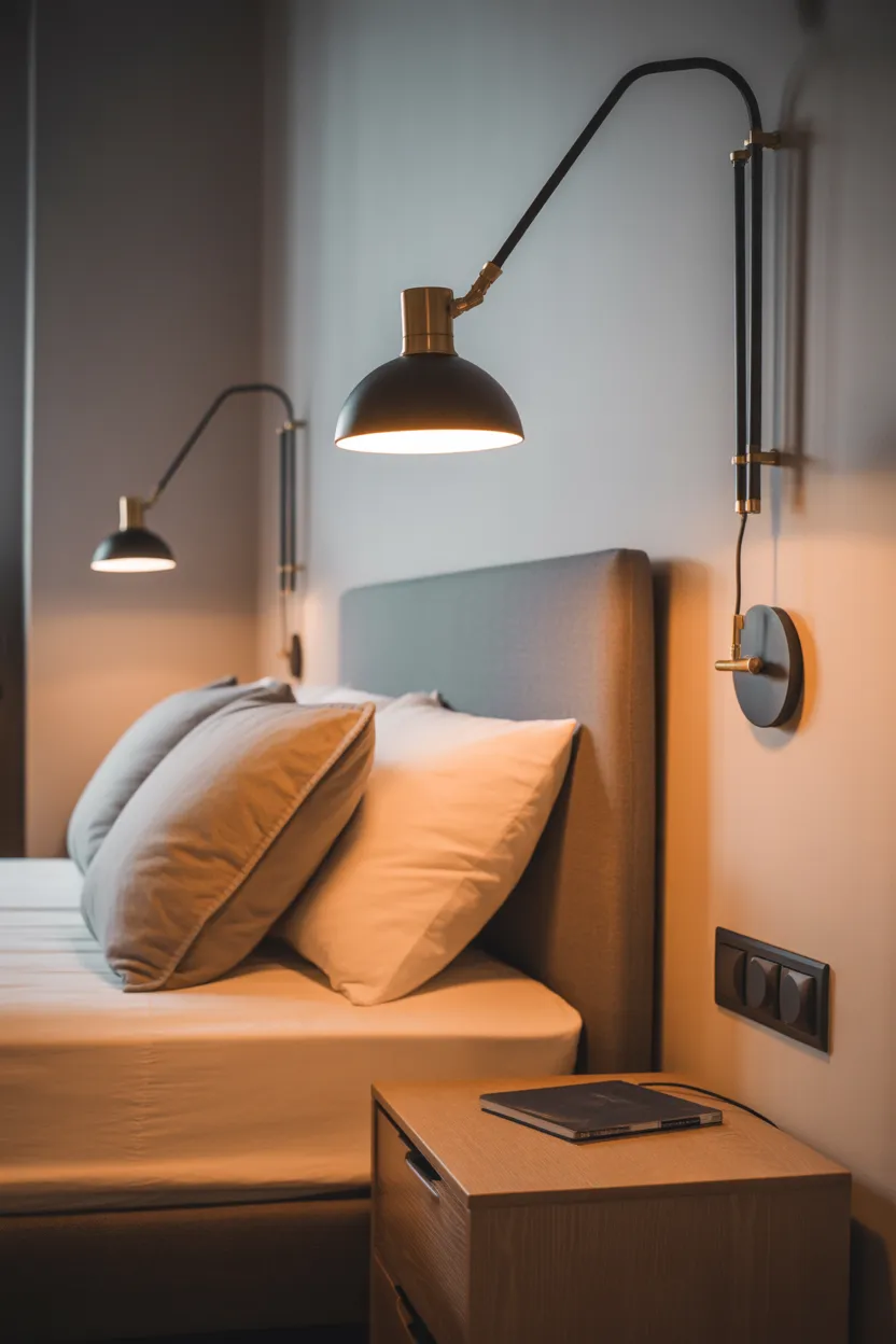 Wall-Mounted Swing Arm Lamps