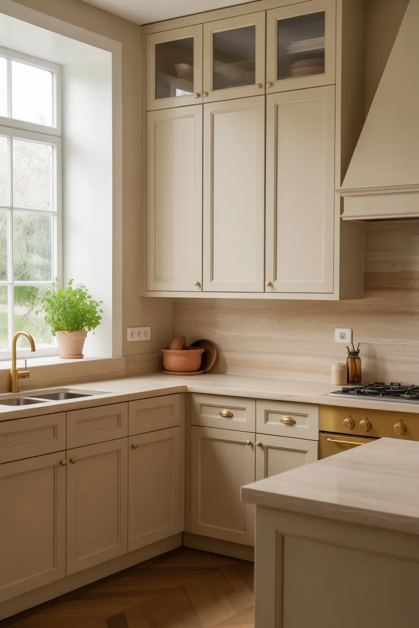 Warm Neutrals Over Cold White