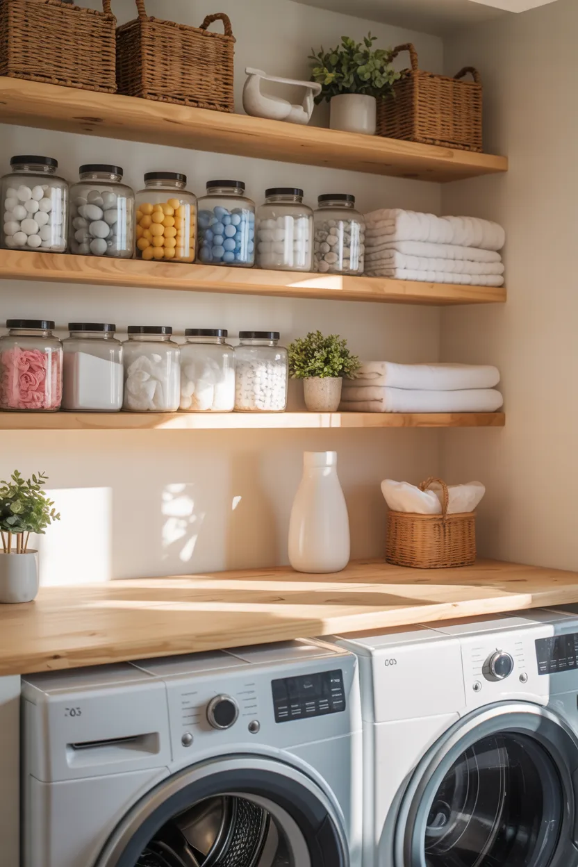 Add Open Floating Shelves