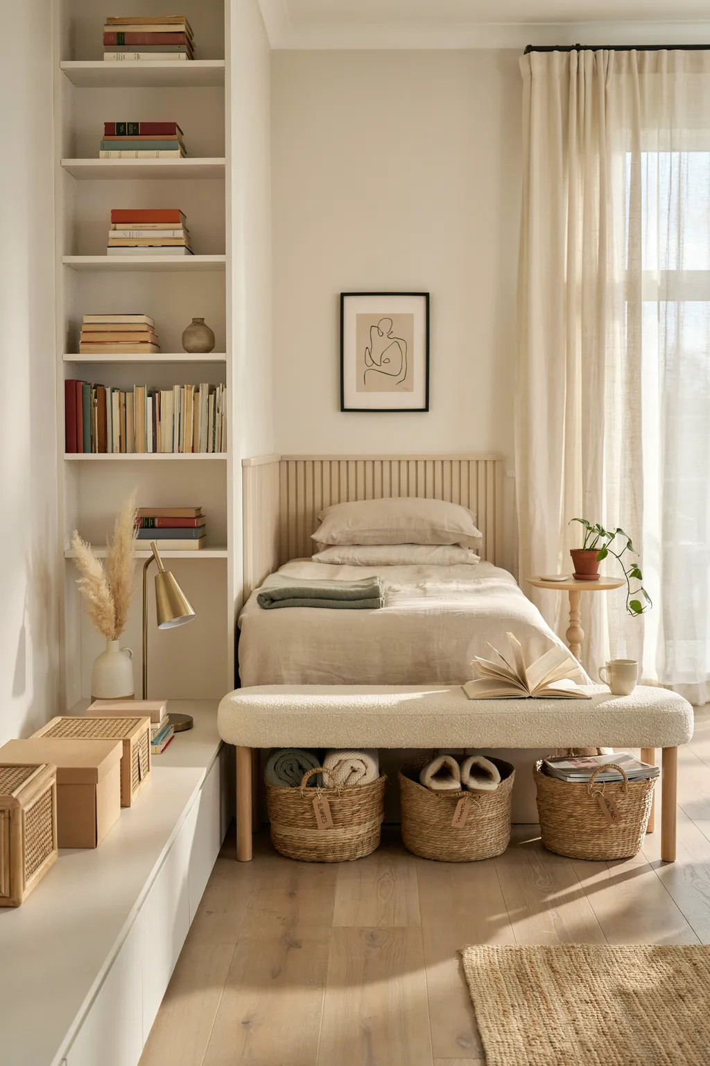 Add storage that doubles as decor