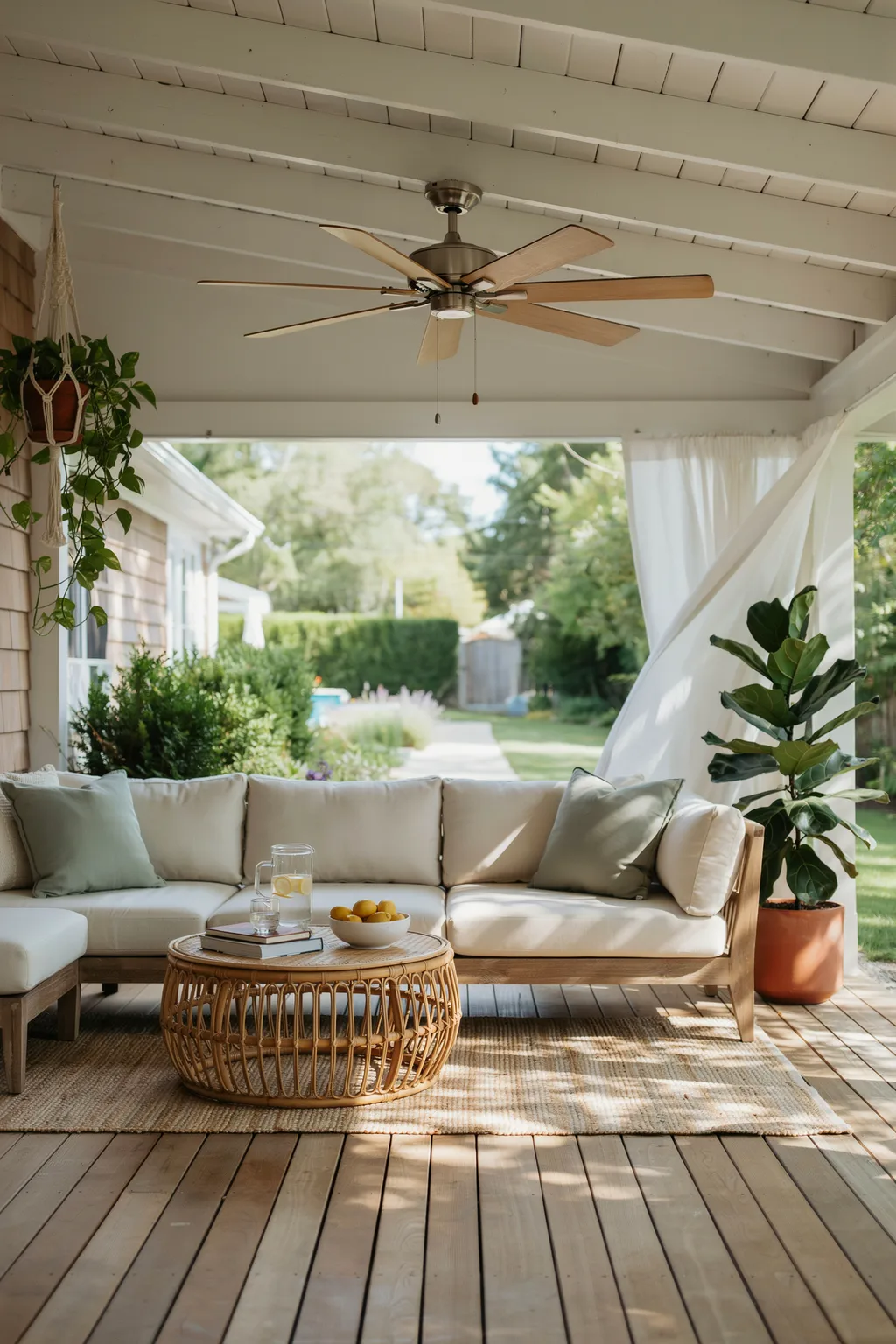 Add a Ceiling Fan or Misting Fan