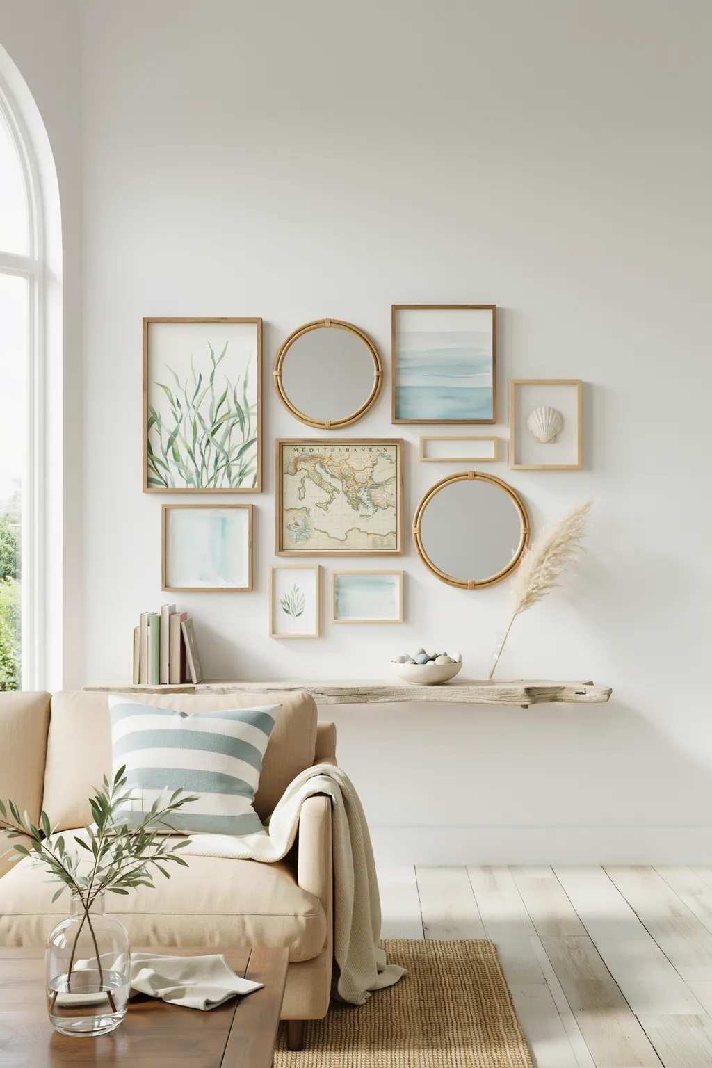 Add a Coastal-Inspired Gallery Wall
