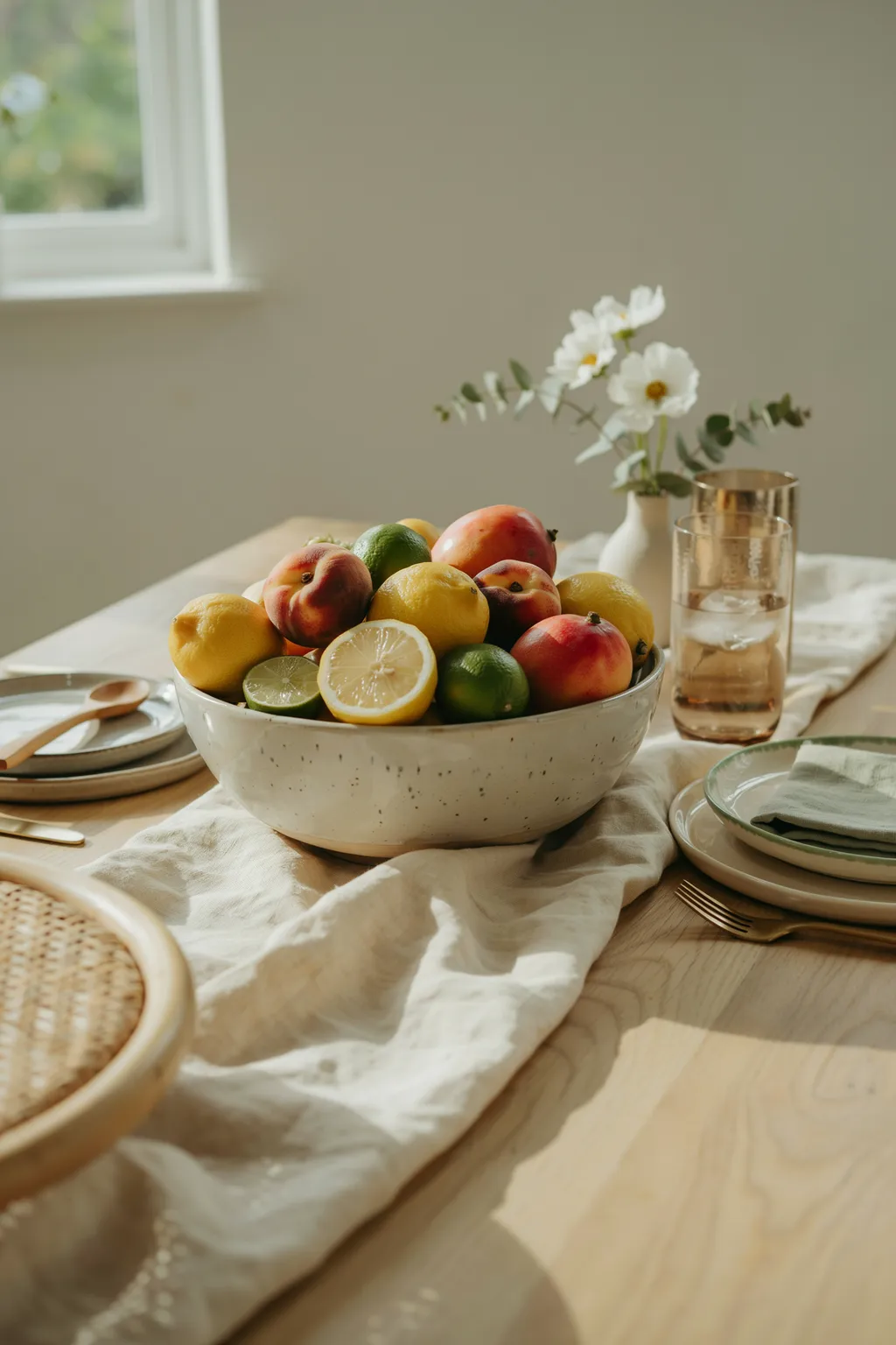 Add a Fruit Bowl as a Centerpiece