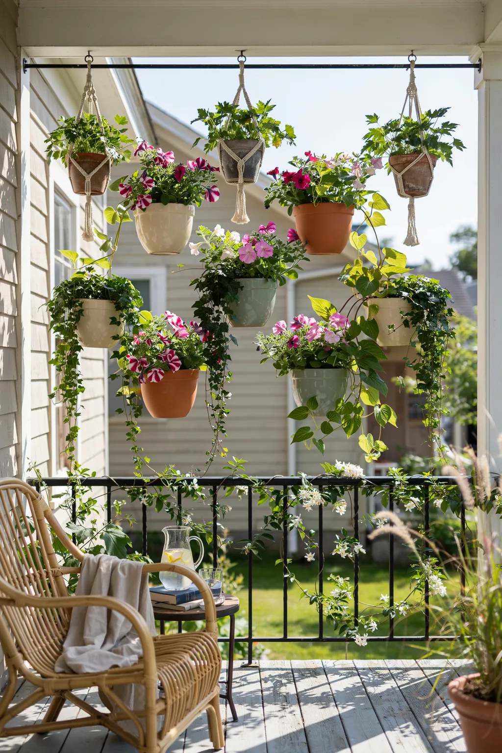Create a Vertical Garden with Hanging Planters