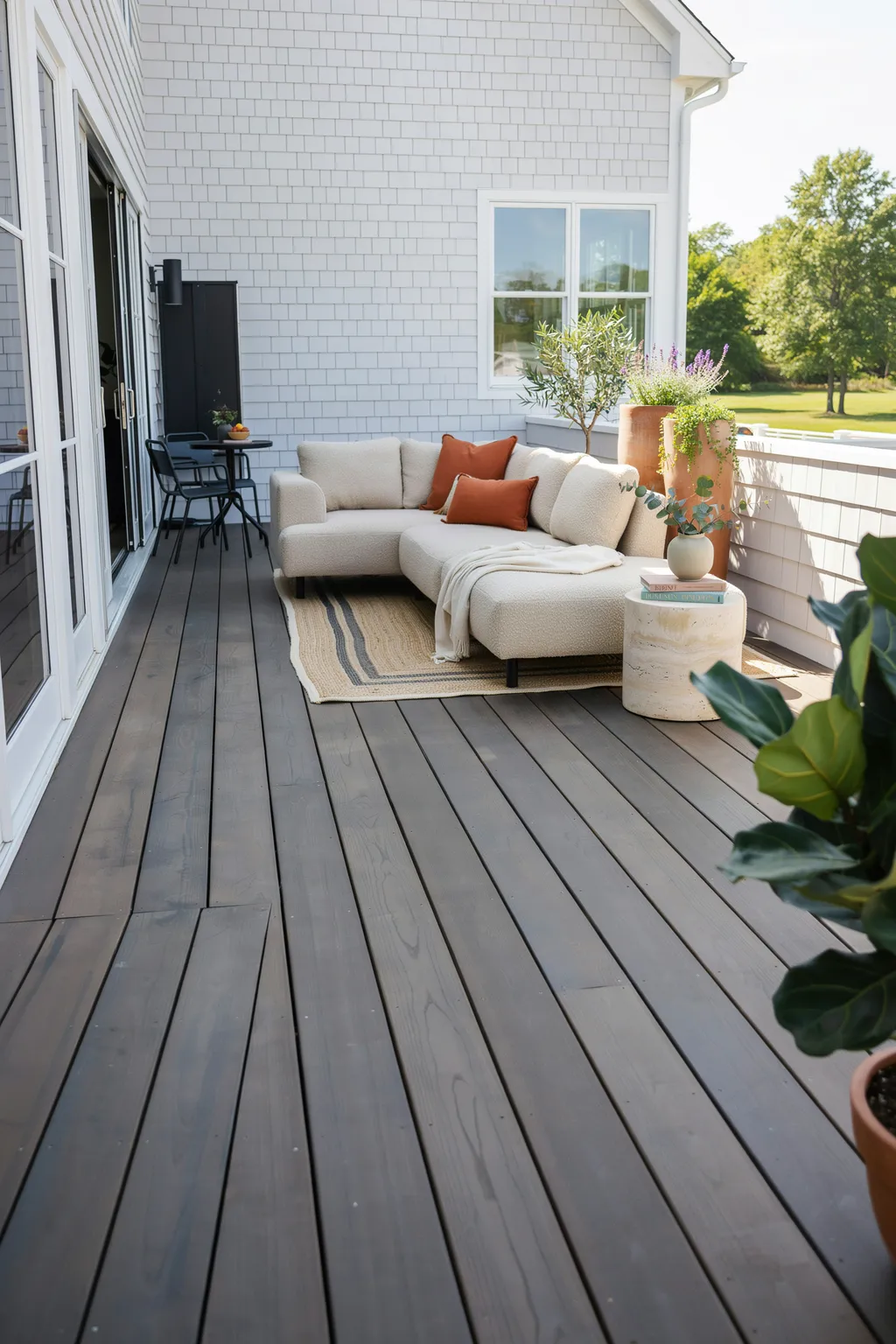 Deck Decorating Ideas Start with Paint or Stain