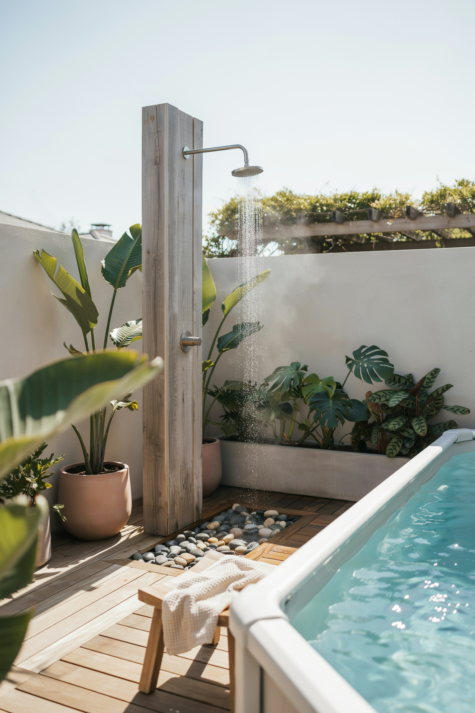 Deck With Outdoor Shower