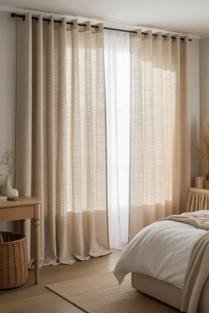 Double Layered Linen Look