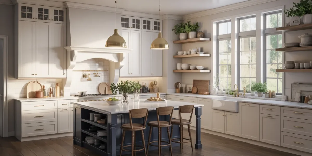 Farmhouse White Kitchen Cabinets Ideas 2026
