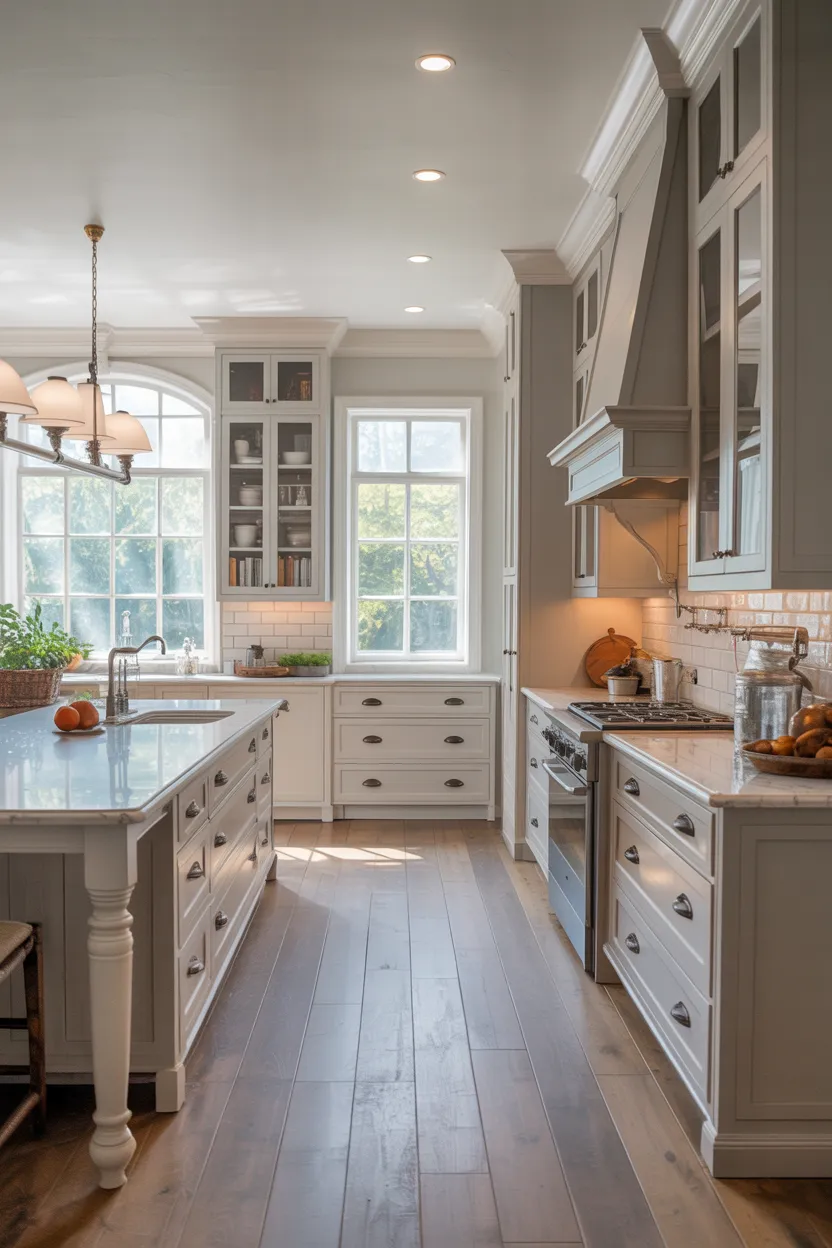 Floor-to-Ceiling White Cabinets